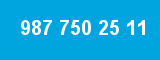 987 750 25 11 987 750 25 11
